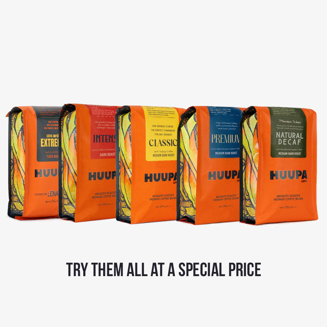 Huupa® Sampler - 5 coffees Whole Bean